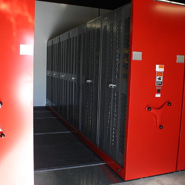 High-Density Weapon Storage - Mobile Aisle Systems - view 1