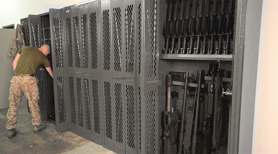 weapon storage racks for armories