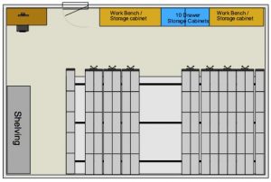 High density weapon storage system