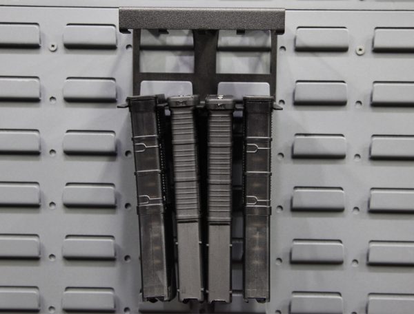 magazine holder on a gun wall