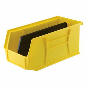 large storage bin with divider