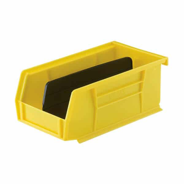 medium storage bin with divider