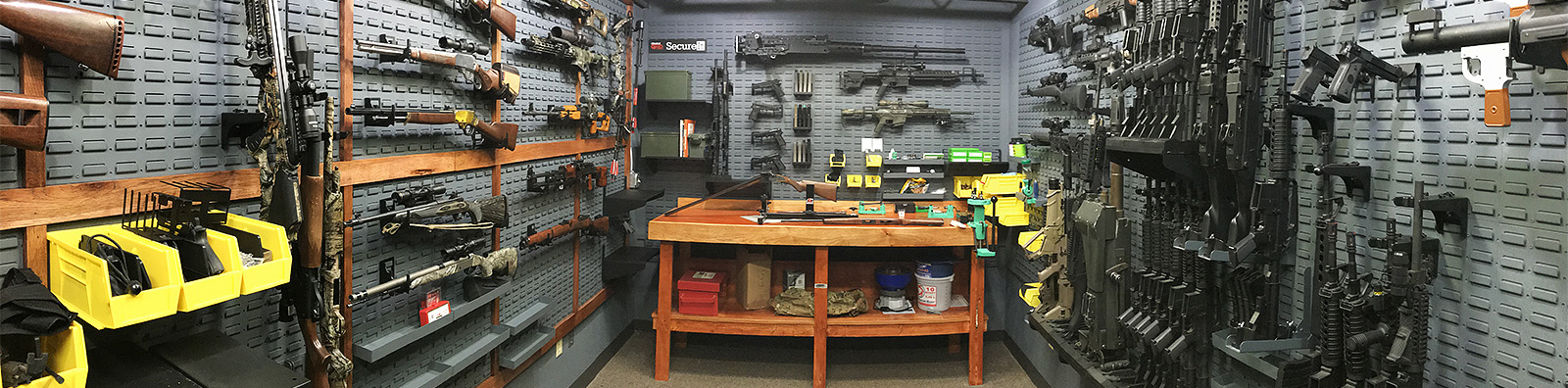 Custom home gun room