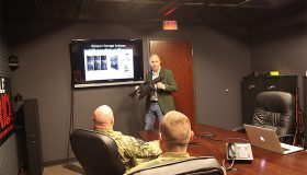 Tom Kubiniec presenting to military